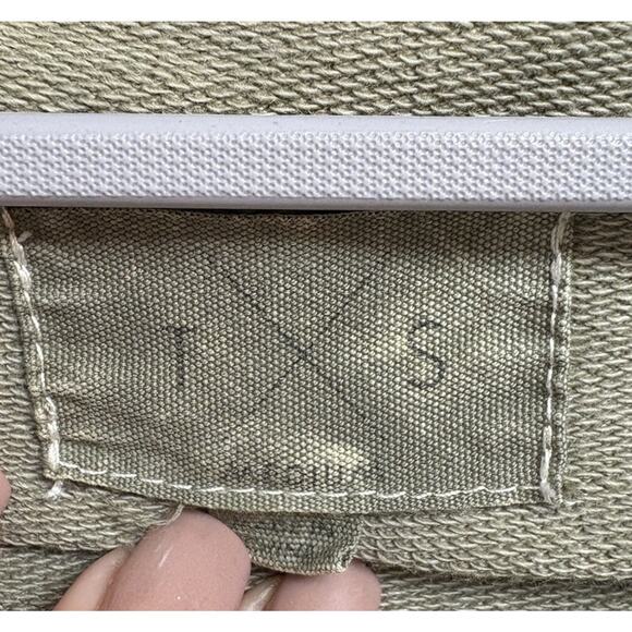 Womens Olive Utility Shacket Jacket Button Front Cotton Blend Size Small - Picture 3 of 6